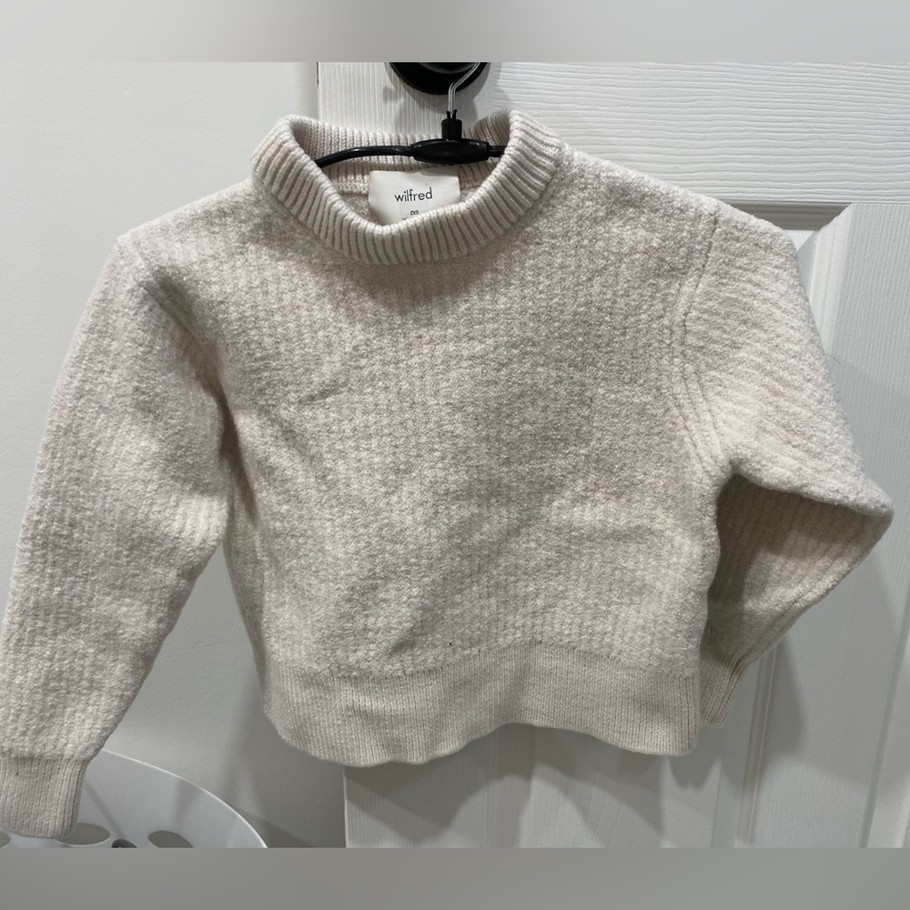 Wilfred cropped knit sweater